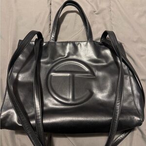 Telfar Black Tote Bag (Medium)